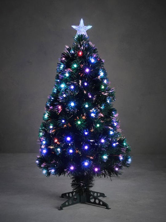 Christmas Tree 90cm With Optical Fiber Lighting Red