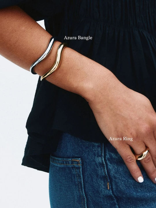 Edblad Women's Gold Plated Steel Handcuff Bracelet 16.5cm