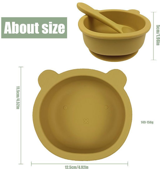 Baby Donkey Children's Food Bowl Made of Blue Silicone