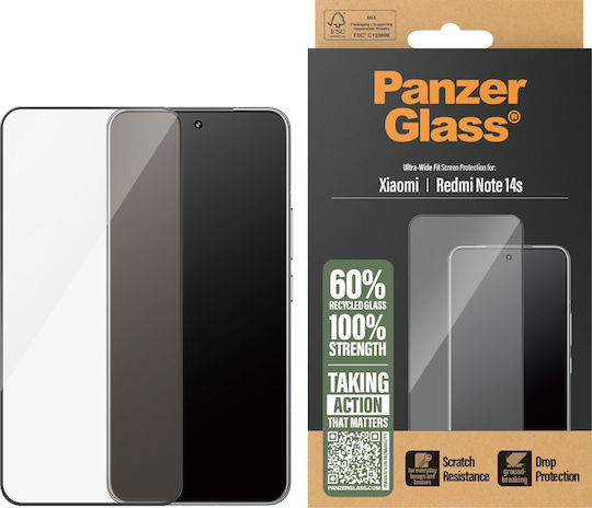 PanzerGlass Ultra-wide Fit Screen Protector (Redmi Note 14S) PGRNUWFG59155
