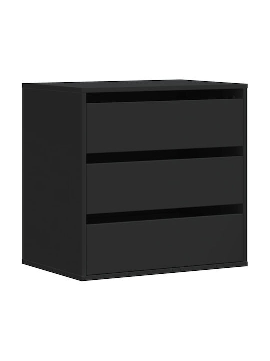 Drawers Storage Wooden with 3 Drawers L60xW41xH58cm