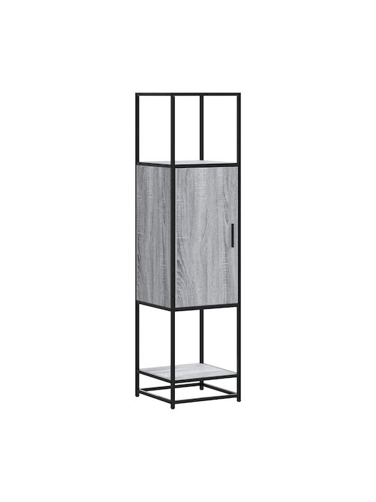 Cabinet Storage Made of Metal & Wood L35.5xW35xH139cm