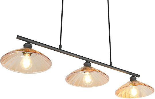 Trio Lighting Lumini Suspendate Cu Înălțime Reglabilă Galben Miere Cu Bază De Bec E27