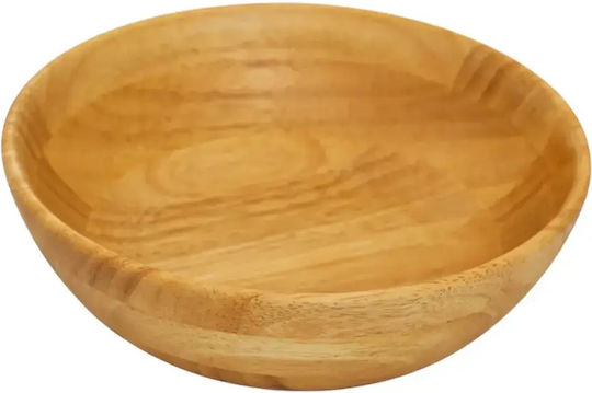 Ξύλινο Μπολ Από Rubberwood 17.7x5.4 Εκ.