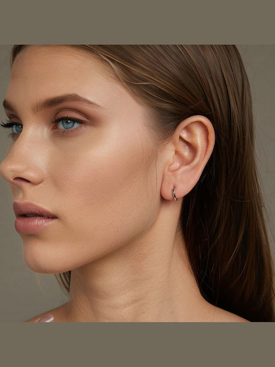 Daskalakis Silver Hoop Earrings