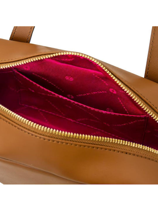 Leather Women's Shoulder Bag Taupe