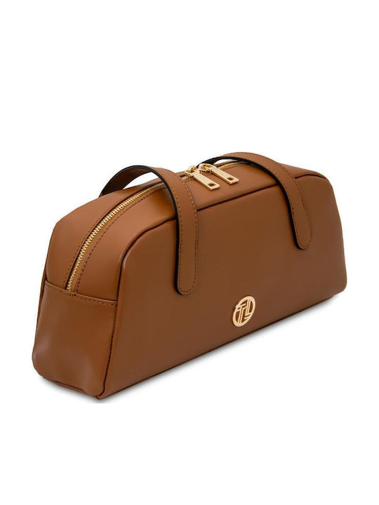 Leather Women's Shoulder Bag Taupe