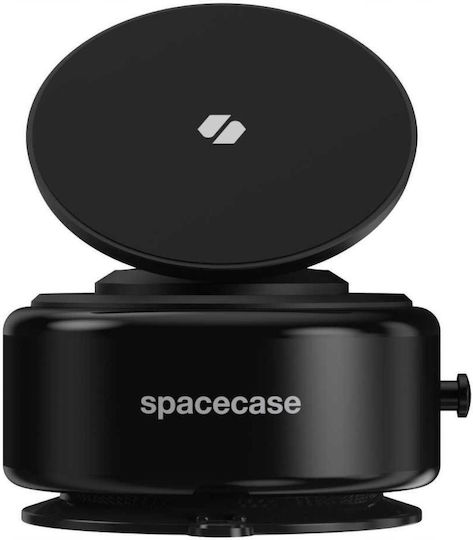 Βάση Κινητών Αυτοκινήτου Spacecase Magauto S4 Βεντούζα & Magsafe Παρμπρίζ Λείες Επιφάνειες Black 5905719133047