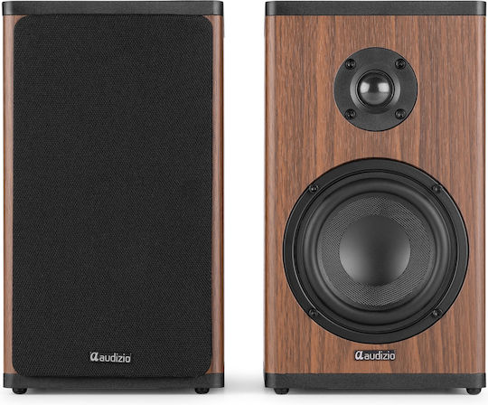 Audizio BS20 Aktive Lautsprecher mit Bluetooth 50W Paar Braune