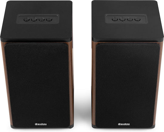 Audizio BS20 Aktive Lautsprecher mit Bluetooth 50W Paar Braune