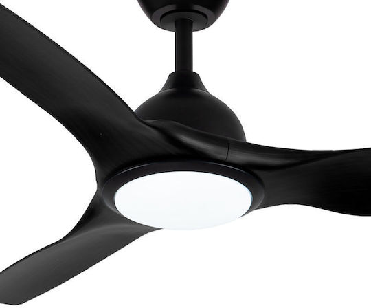 Primo PRCF-80724 Ventilator de Tavan 132,08cm cu Lumină Negru