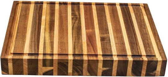 Ξύλινη Επιφάνεια Κοπής Ακακία & Rubberwood 40x30x5 Εκ