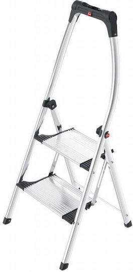 Hailo Aluminum Ladder with 2 Steps