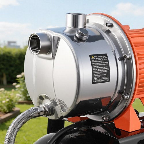 Vevor Elektrische Oberflächenwasserpumpe mit Automatischer Saugung 1,6hp Einphasig