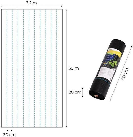 WEED135-M4 Геотекстил Земно Покритие 135гр/м² 3.2x50м Черен