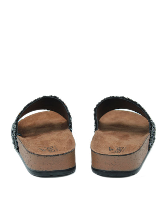 Damen Anatomisch Schwarze Flatforms