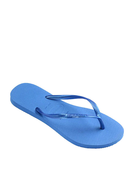 Slim Flip Flops in Blue Colour