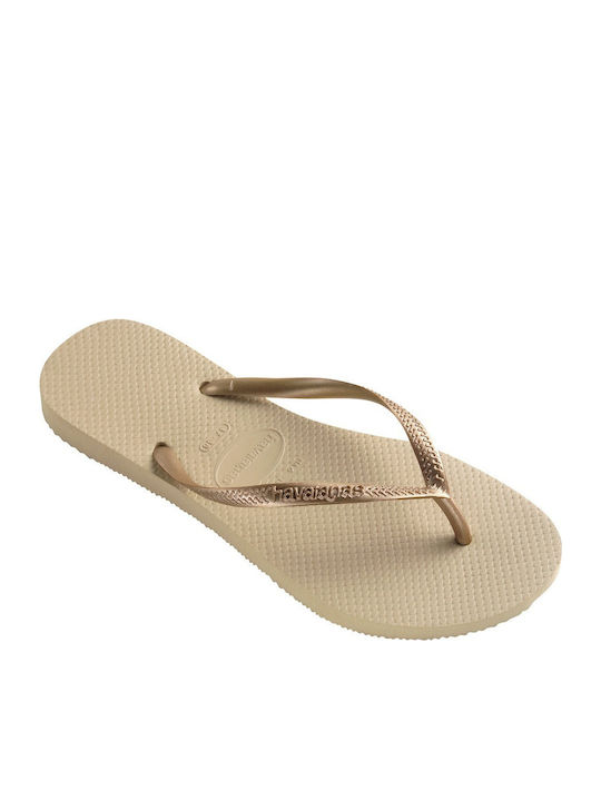 Slim Flip Flops Sand Grey Light Golden