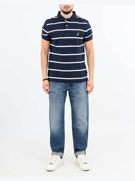 Polo Short Sleeve Blouse Navy Blue