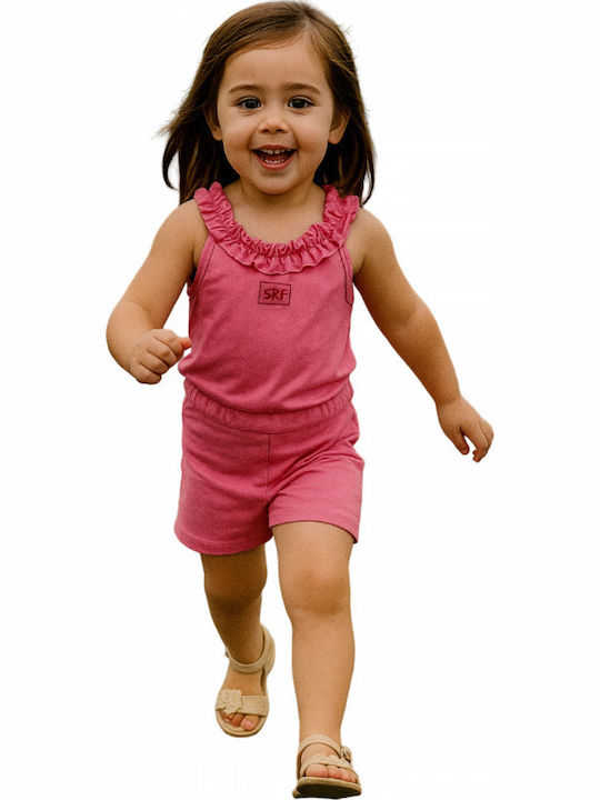 Serafino Kids Set with Shorts Summer 2 Pieces Fuchsia