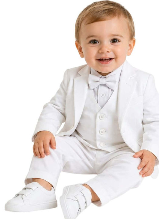 Kids Summer Suit 5 Pieces White