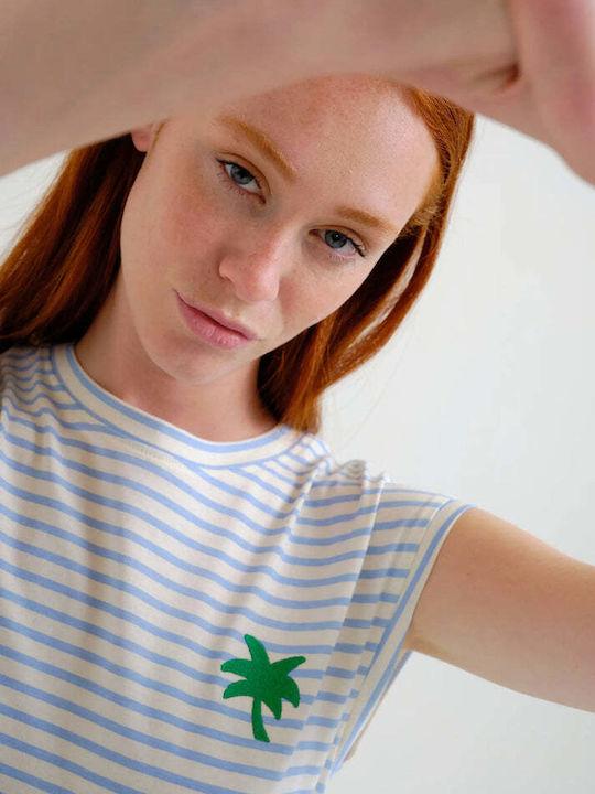 Women's Striped Multicolour T-shirt
