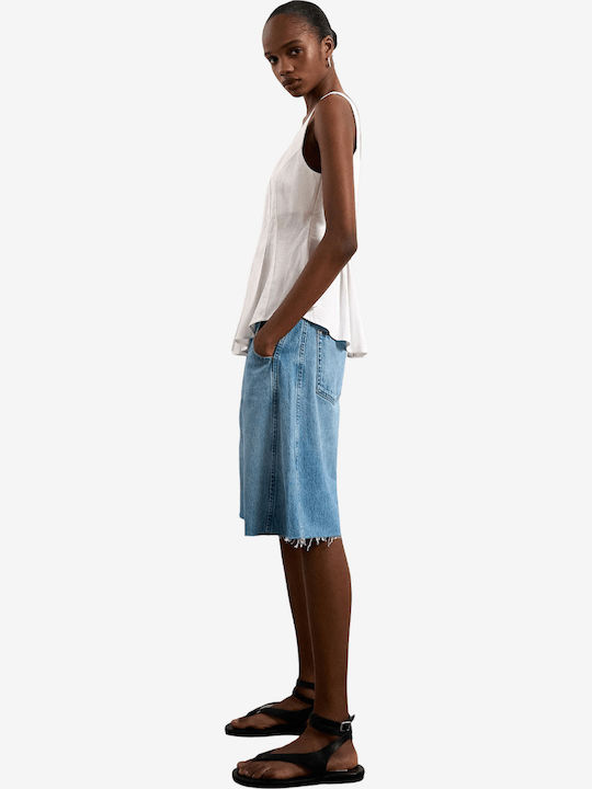 Women's Summer Linen Sleeveless White Blouse