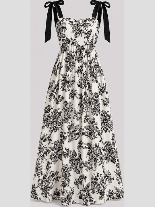 Rochii De Vară Pentru Femei Maxi Rochie Porcelain Porcelain Neagră