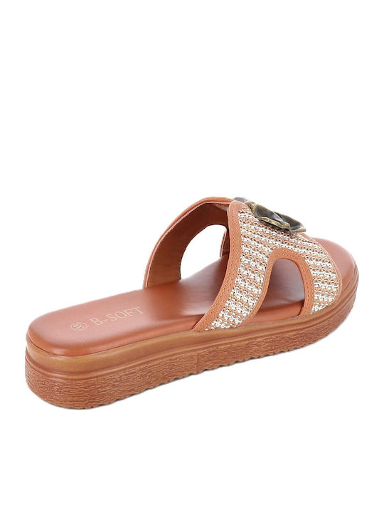 Flache Damen Sandalen Flatforms Beige 245/703-83_Beige