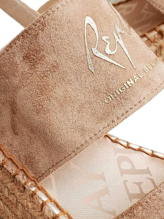 Sommer Damenplattformen Beige