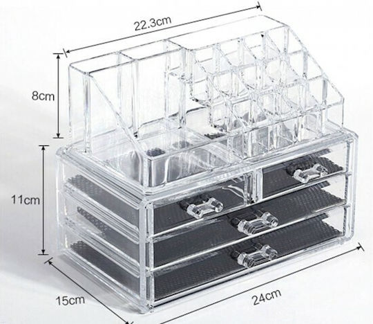 Organizator Cosmetice Cu Sertare și Separatoare 50x20x13cm