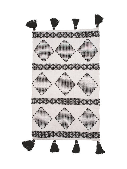 Kipper Isabel Βαμβακερό με Κρόσια 60x90cm Γκρι