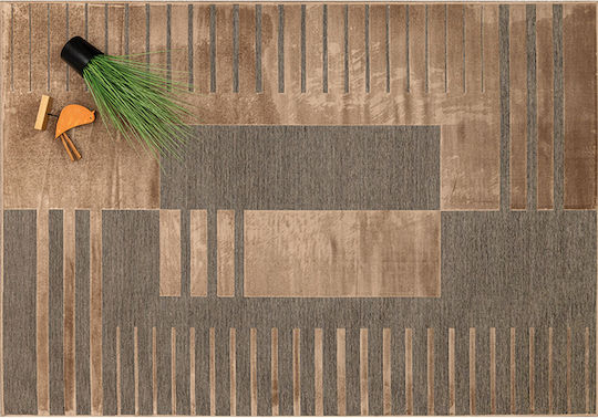 Newplan Lux 3069/80 Wohnzimmer Teppich Braun 80x150cm