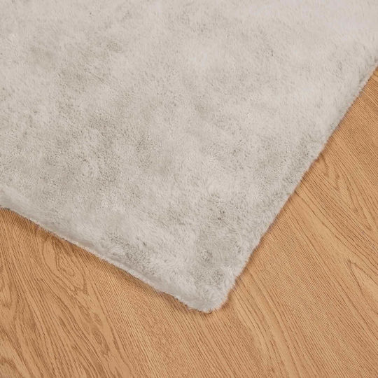 vidaXL Teppich Rechteckig Synthetisch,Polyester/Cotton/Leather Beige