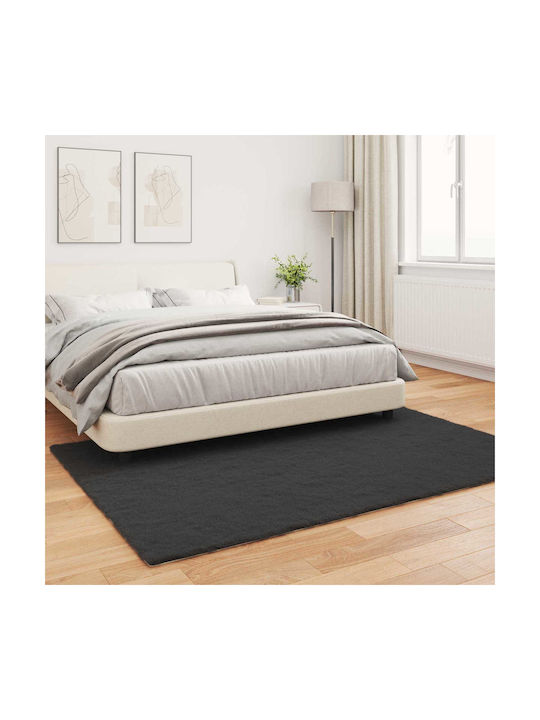 vidaXL Rug Rectangular Black