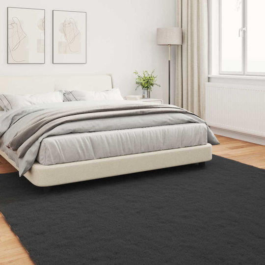 vidaXL Χαλί Ορθογώνιο Μαύρο 200x200cm
