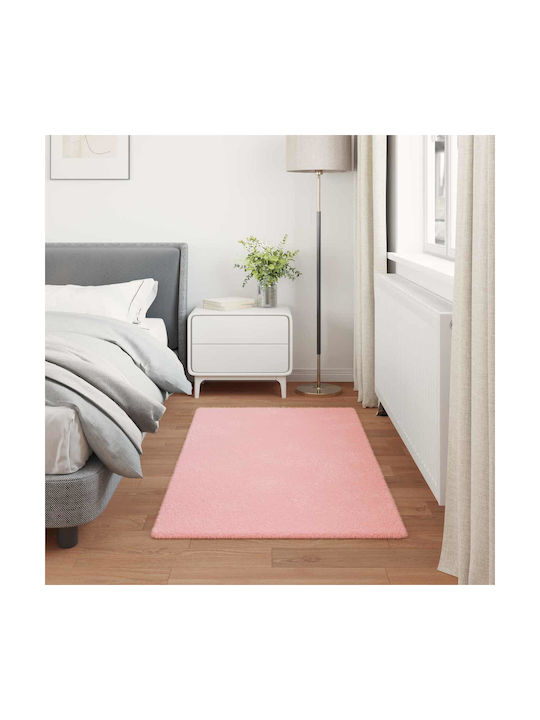 vidaXL Rug Rectangular Pink