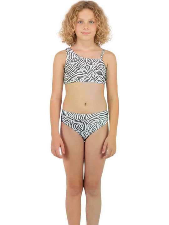 Joyce Zebra Kinder Badebekleidung Bikini Schwarz