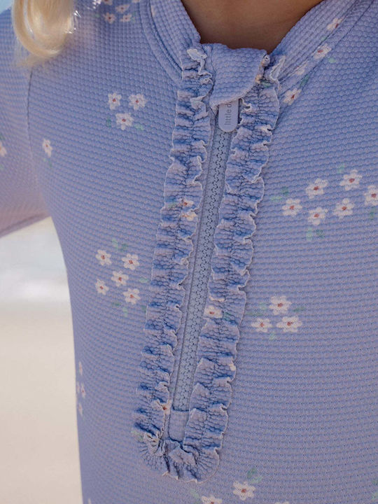Little Dutch Kids One-Piece Swimsuit With Long Sleeve Dreamy Lavender