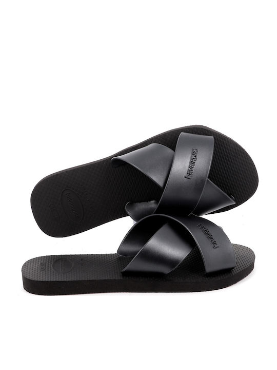Aqua Metallic Slides In Black Colour