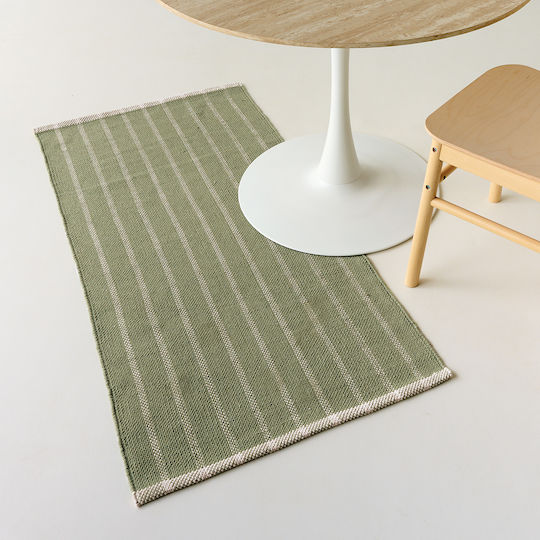 Kentia Hunter 02 Χαλί Ορθογώνιο Βαμβακερό Khaki 70x140cm