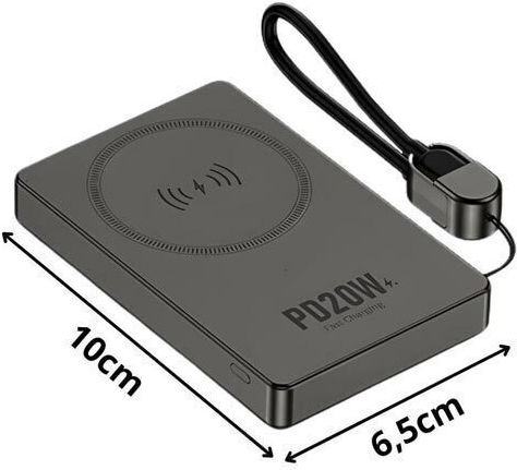 AT0639 Power Bank 10000mAh 20W Power Delivery Γκρι