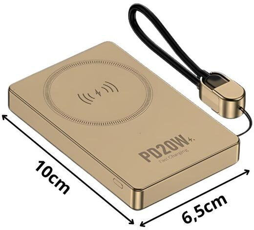 AT0639Z Power Bank 10000mAh 20W Power Delivery Χρυσό