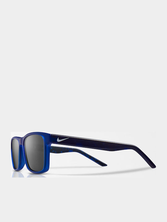 Nike Unisex Sunglasses with Blue Frame with Mirror Lens 418375