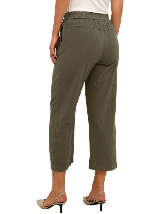 Kaffe Kaffe Damen Hochgebirge Pantaloona mit Gummiband Olivgrün Kaffe Kaffe Damen Hochgebirge Pantaloona mit Gummiband Olivgrün