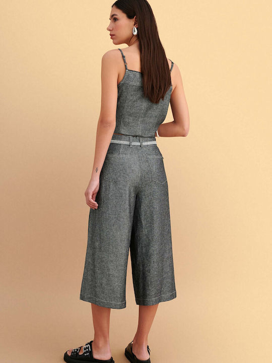 Γυναικεία Ζιπ Κιλότ Μαύρο