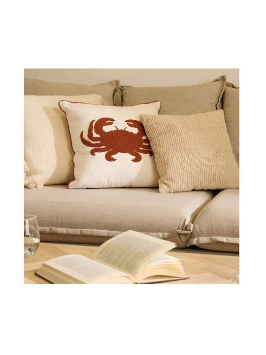 Atmosphera Sofa-Kissen Oceania Weiß 45x45cm