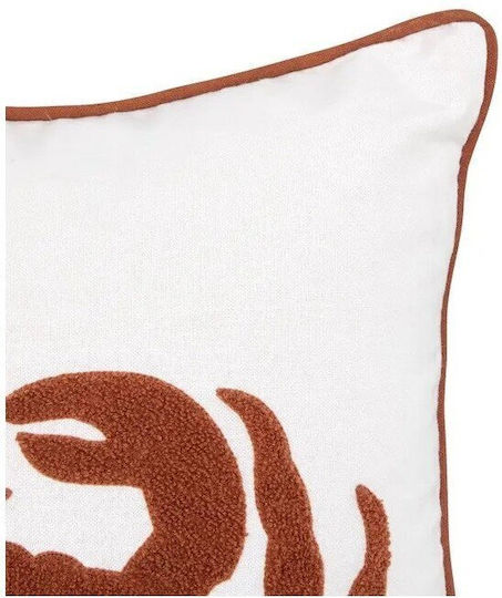 Atmosphera Μαξιλάρι Καναπέ Oceania White 45x45εκ.