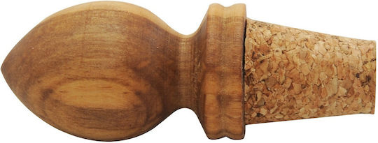 Handgefertigter Weinverschluss Flasche Holz Olive & Kork 9 cm