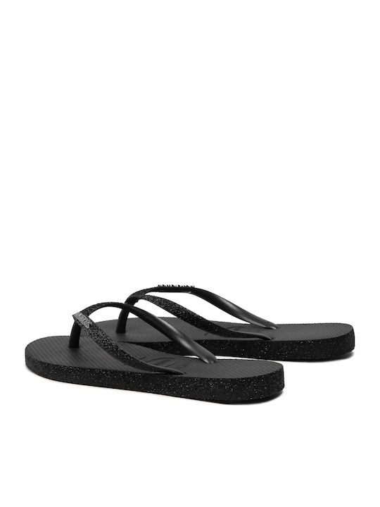 Slim Sparkle II Σαγιονάρες σε Μαύρο Χρώμα